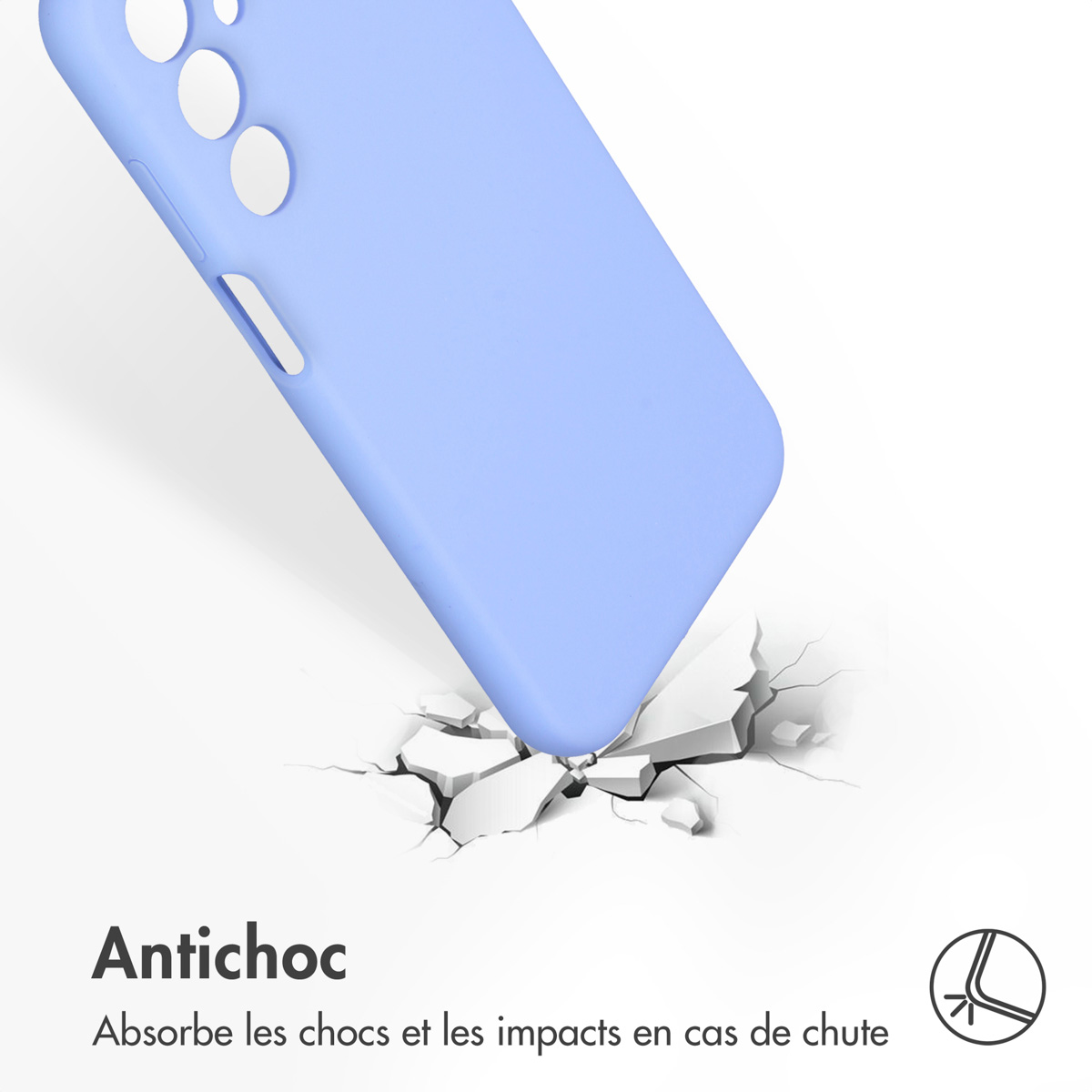 Accezz Liquid Silicone Backcover Samsung Galaxy A25 (5G) - Paars - Afbeelding 8