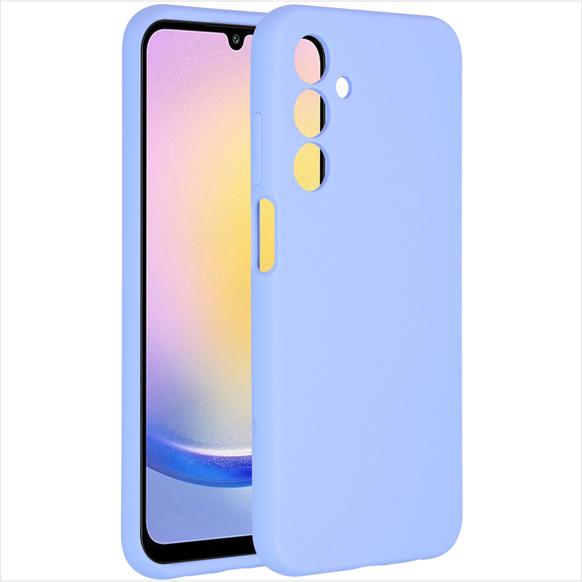 Accezz Liquid Silicone Backcover Samsung Galaxy A25 (5G) - Paars - Afbeelding 3