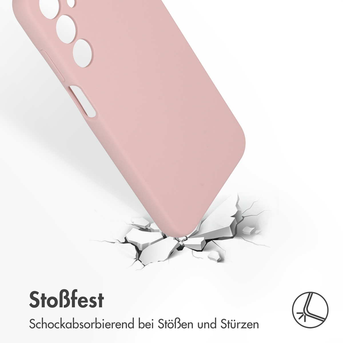 Accezz Liquid Silicone Backcover Samsung Galaxy A25 (5G) - Roze - Afbeelding 10