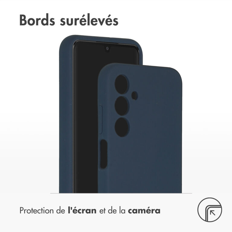 Accezz Liquid Silicone Backcover Samsung Galaxy A25 (5G) - Donkerblauw - Afbeelding 5