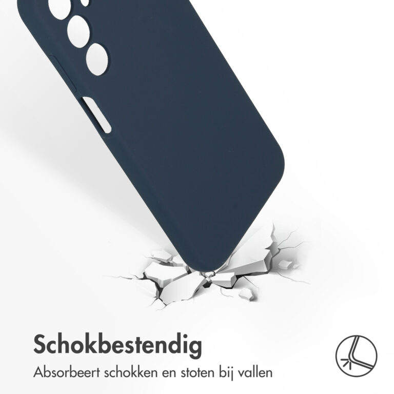 Accezz Liquid Silicone Backcover Samsung Galaxy A25 (5G) - Donkerblauw - Afbeelding 2
