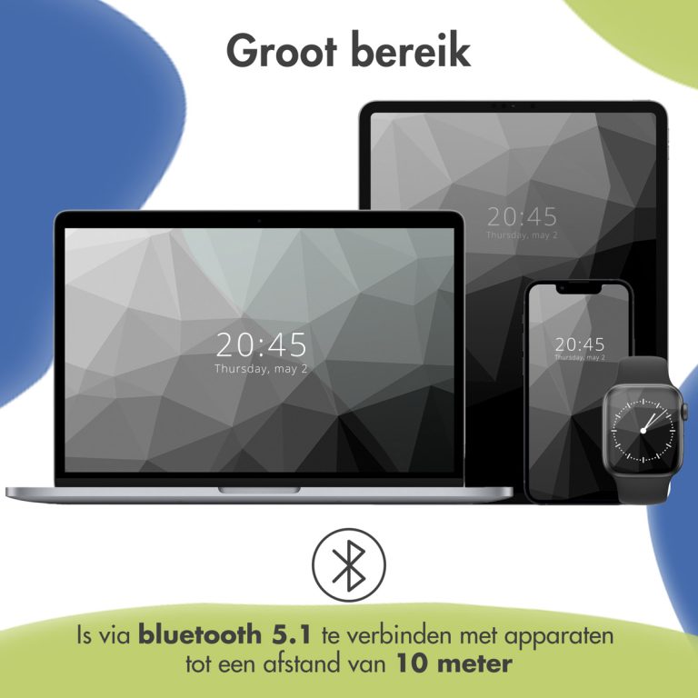 imoshion Kids Dino Bluetooth Headphones - Kinder koptelefoon met decibelbegrenzer - Draadloze koptelefoon + AUX kabel - Cobalt Blue / Lime - Afbeelding 6