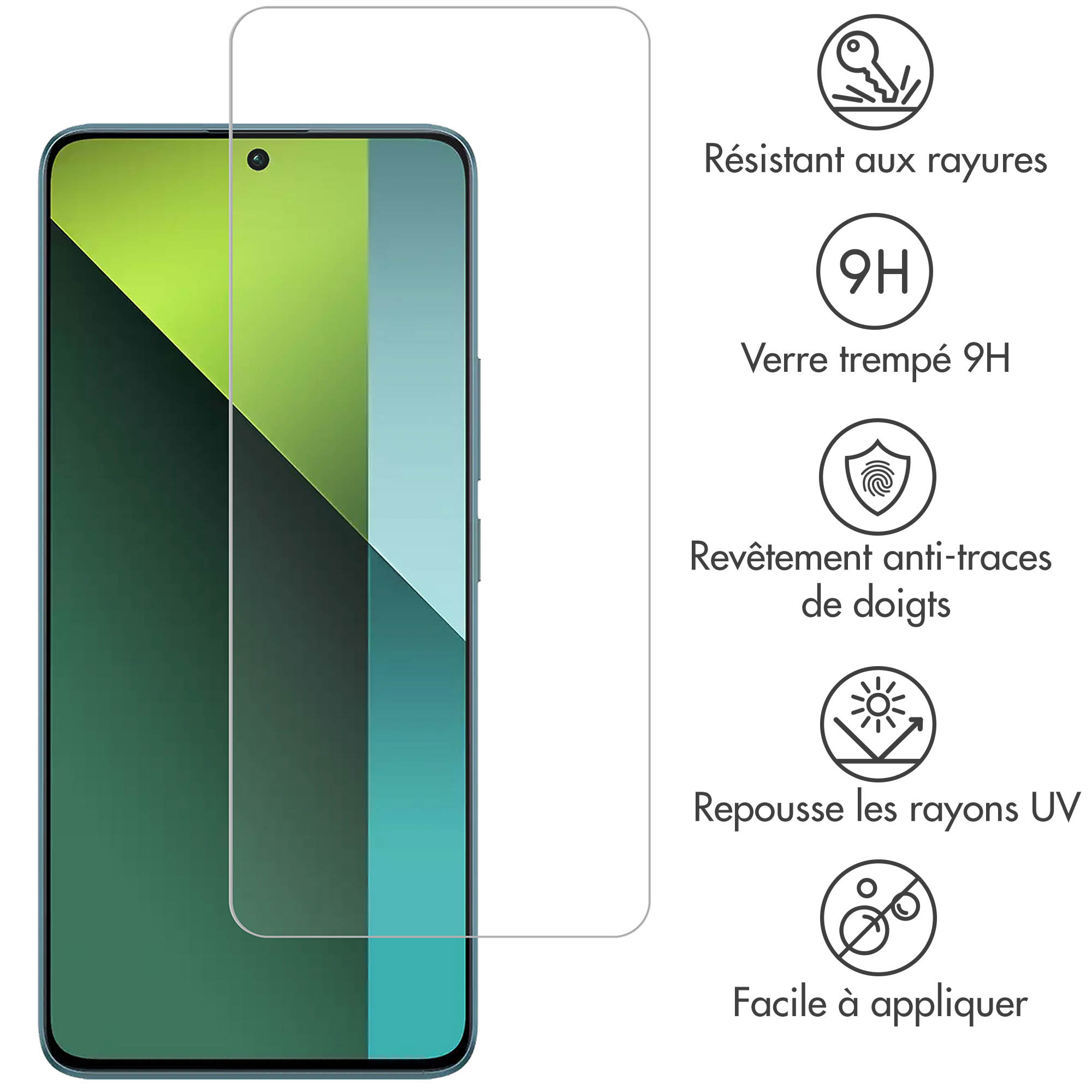 Accezz Gehard Glas Screenprotector Xiaomi Redmi Note 13 Pro (5G) / Poco X6 - Afbeelding 5