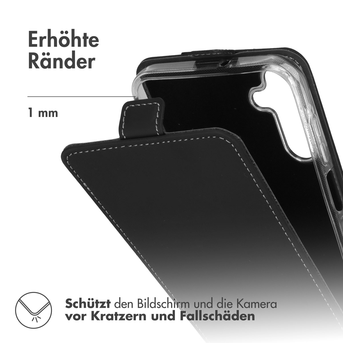 Accezz Flipcase Samsung Galaxy A15 (5G/4G) - Zwart - Afbeelding 9