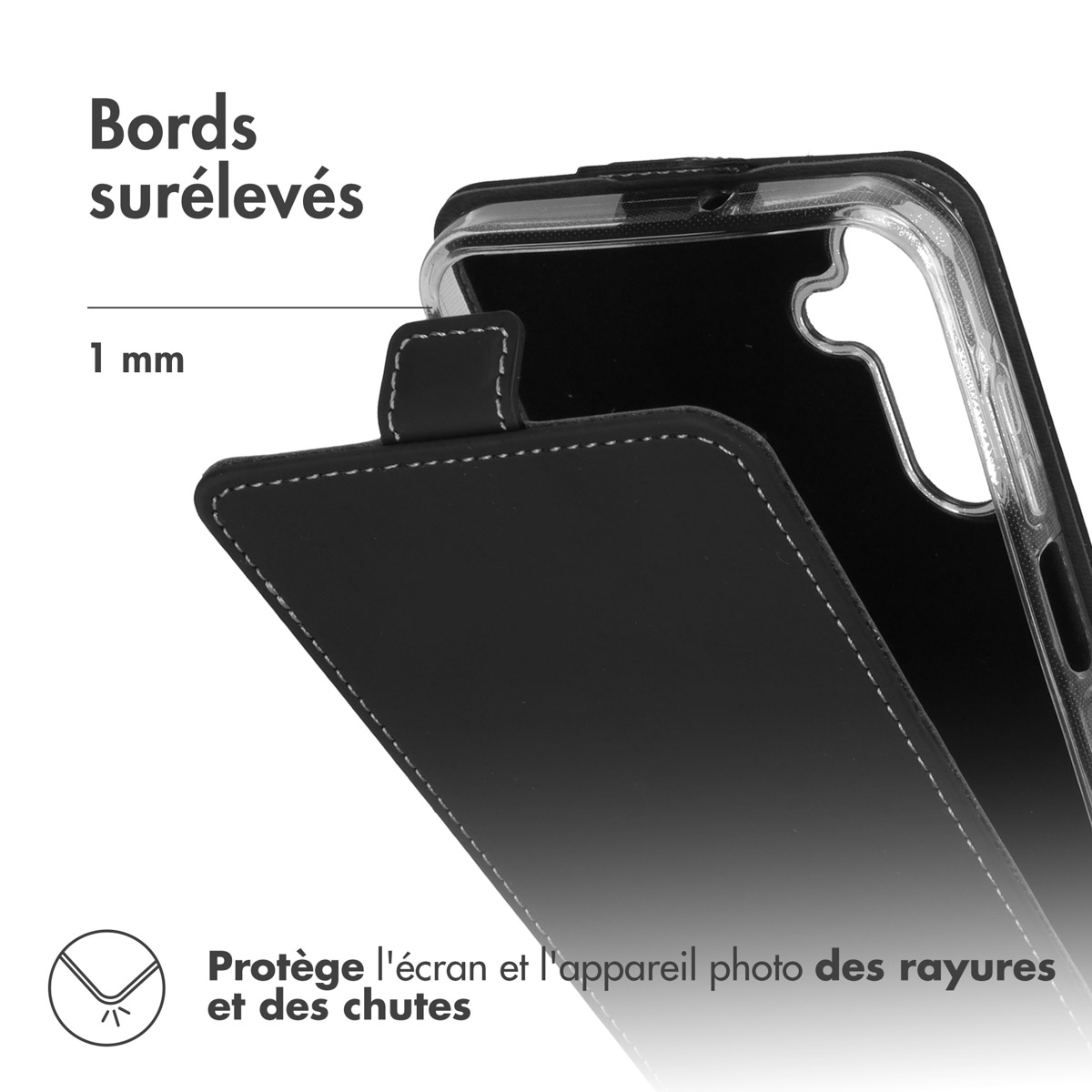 Accezz Flipcase Samsung Galaxy A15 (5G/4G) - Zwart - Afbeelding 8