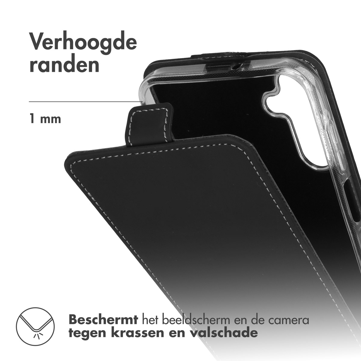 Accezz Flipcase Samsung Galaxy A15 (5G/4G) - Zwart - Afbeelding 7