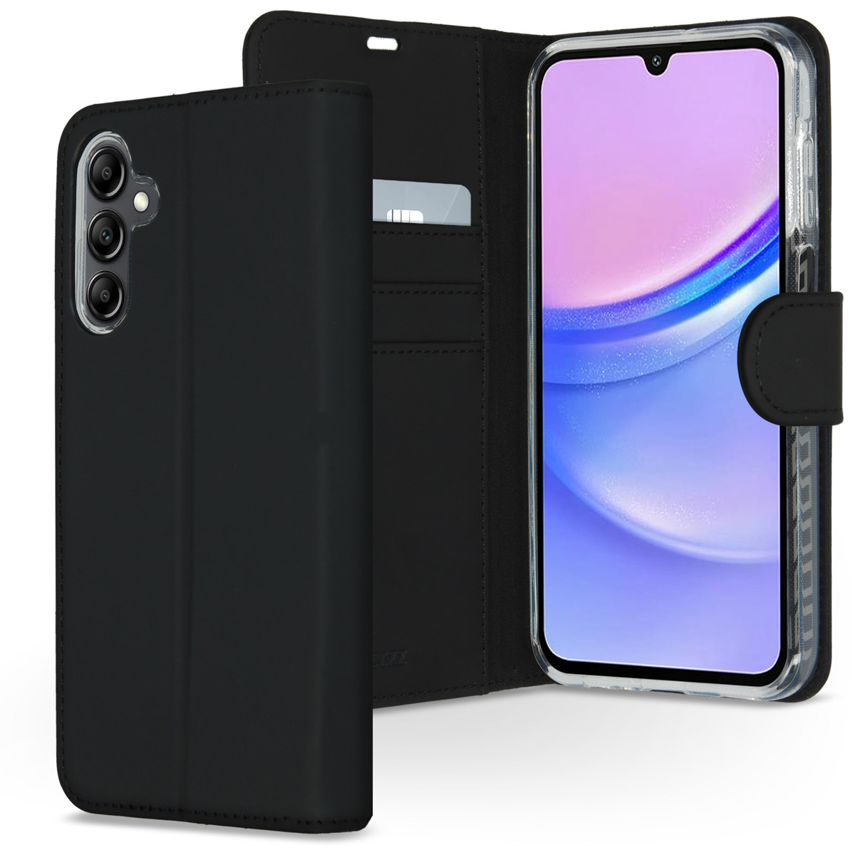 Accezz Wallet Softcase Bookcase Samsung Galaxy A15 (5G/4G) - Zwart - Afbeelding 2