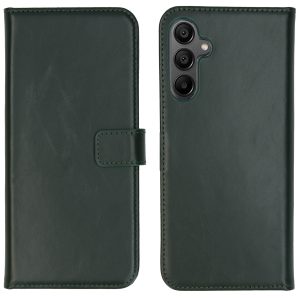Selencia Echt Leren Bookcase Samsung Galaxy A15 (5G/4G) - Groen