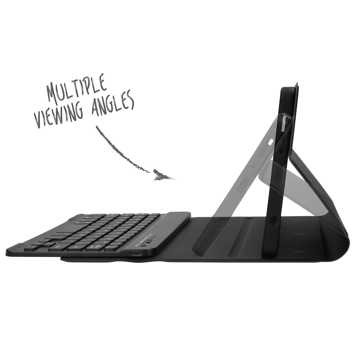 Accezz QWERTY Bluetooth Keyboard Bookcase Samsung Galaxy Tab A9 8.7 inch - Afbeelding 2