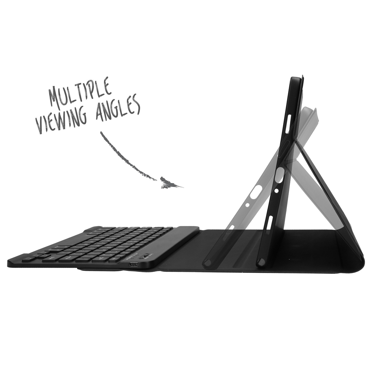 Accezz QWERTY Bluetooth Keyboard Bookcase Samsung Galaxy Tab A9 Plus - Afbeelding 2