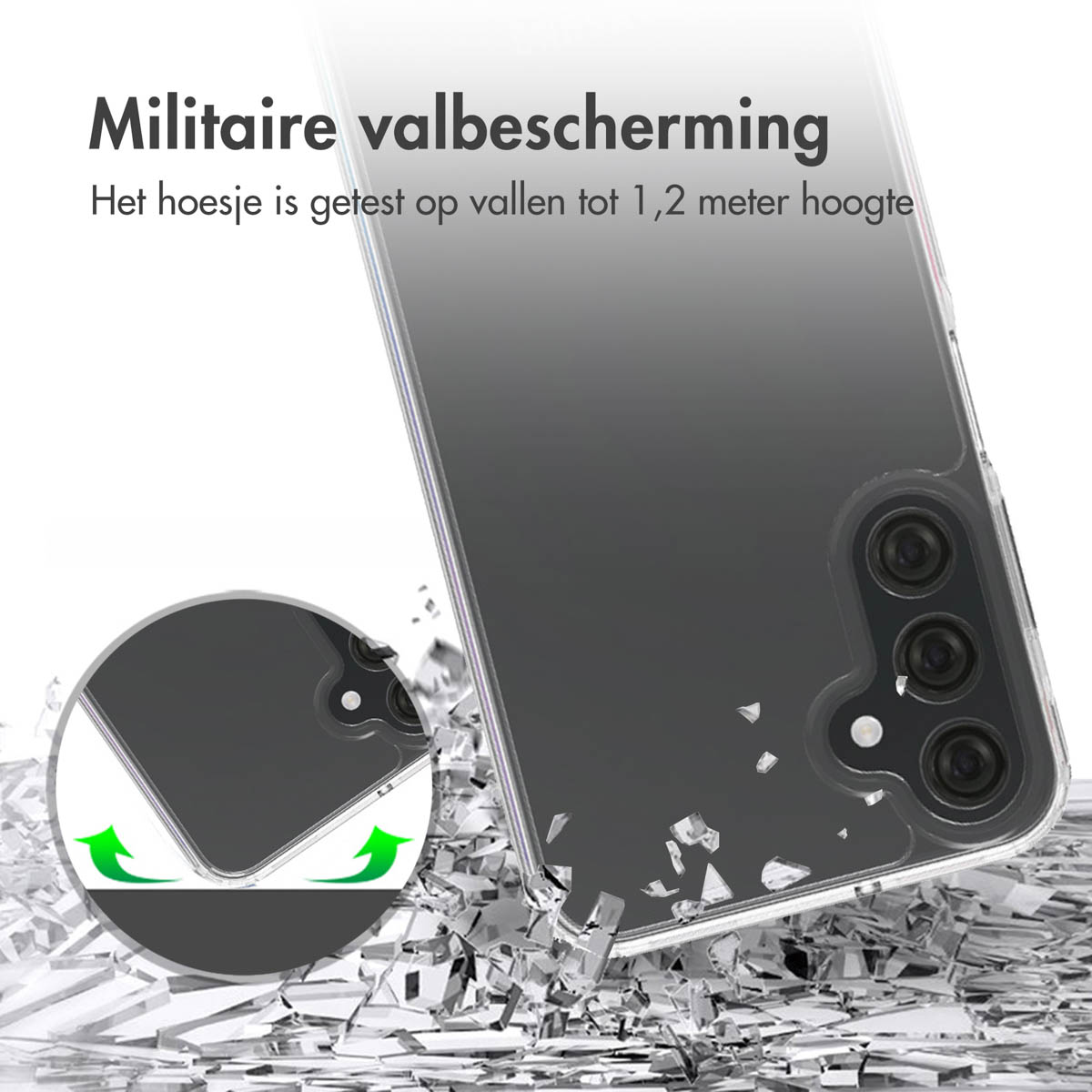 Accezz Xtreme Impact Backcover Samsung Galaxy A25 (5G) - Transparant - Afbeelding 6