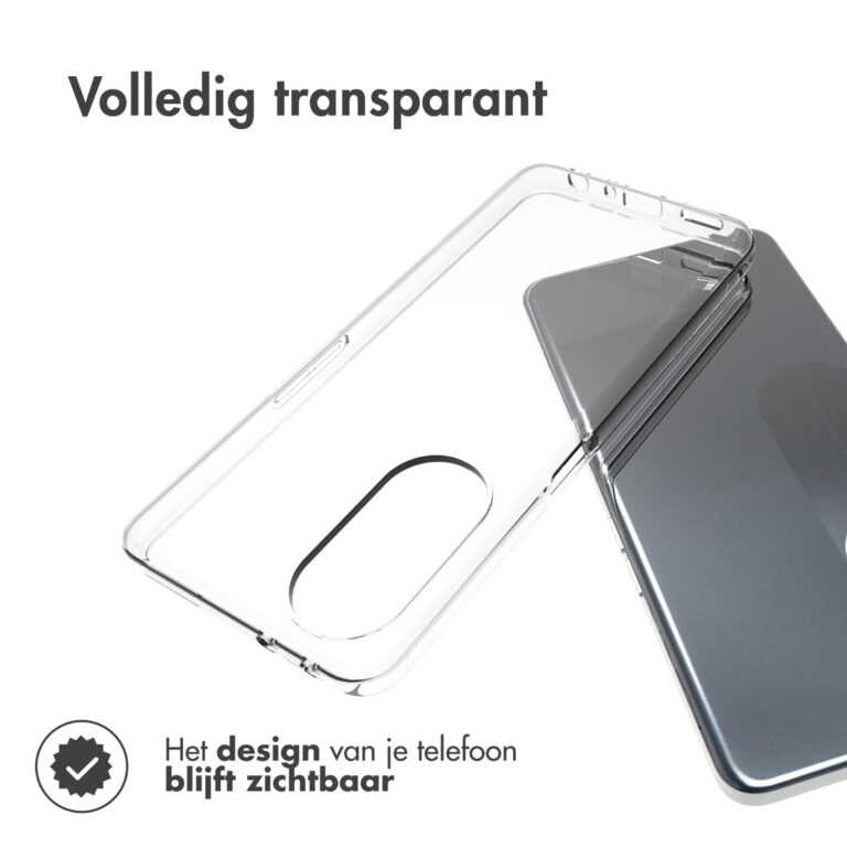 Accezz Clear Backcover Oppo A98 - Transparant - Afbeelding 4