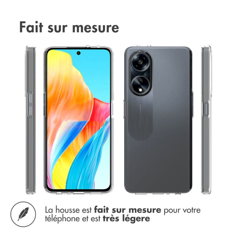 Accezz Clear Backcover Oppo A98 - Transparant - Afbeelding 7