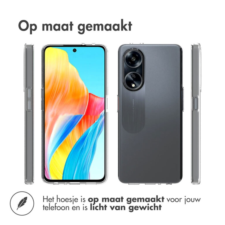 Accezz Clear Backcover Oppo A98 - Transparant - Afbeelding 3