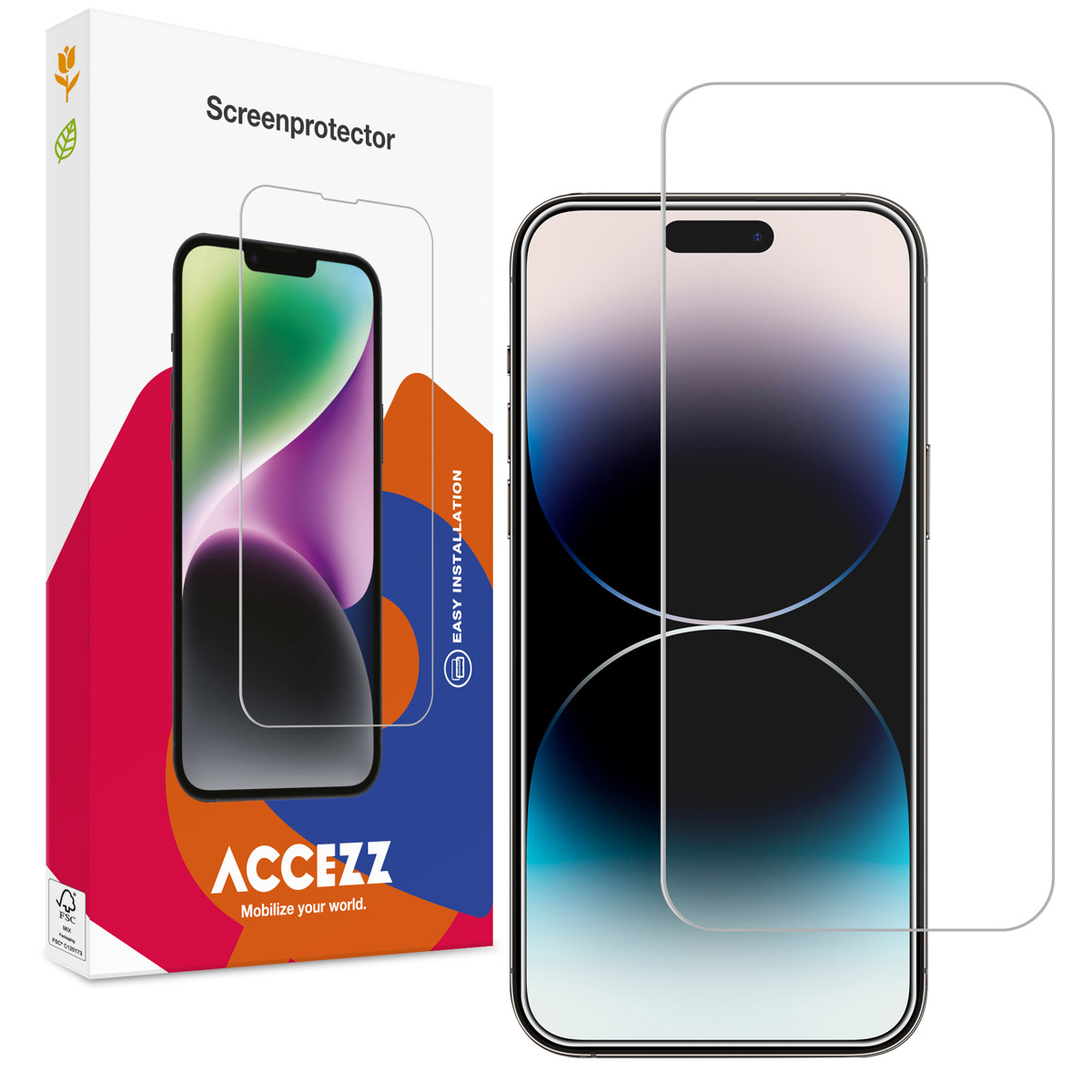 Accezz Gehard Glas Screenprotector Apple iPhone 15 Plus / 15 Pro Max / 16 Plus