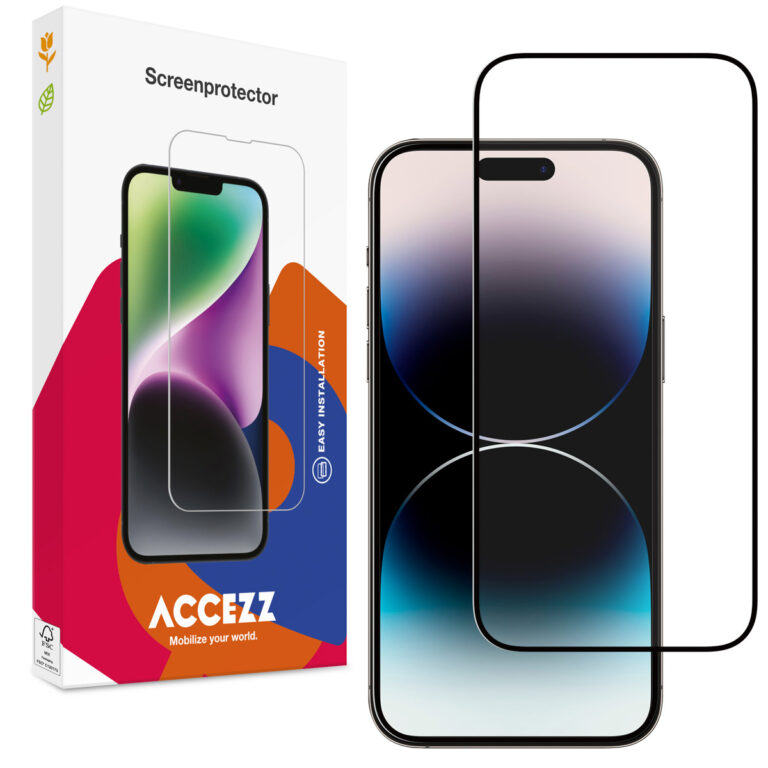 Accezz Gehard Glas Full Cover Screenprotector Apple iPhone 14 Pro / 15 / 16 - Afbeelding 9