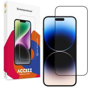 Accezz Gehard Glas Full Cover Screenprotector Apple iPhone 15 Pro