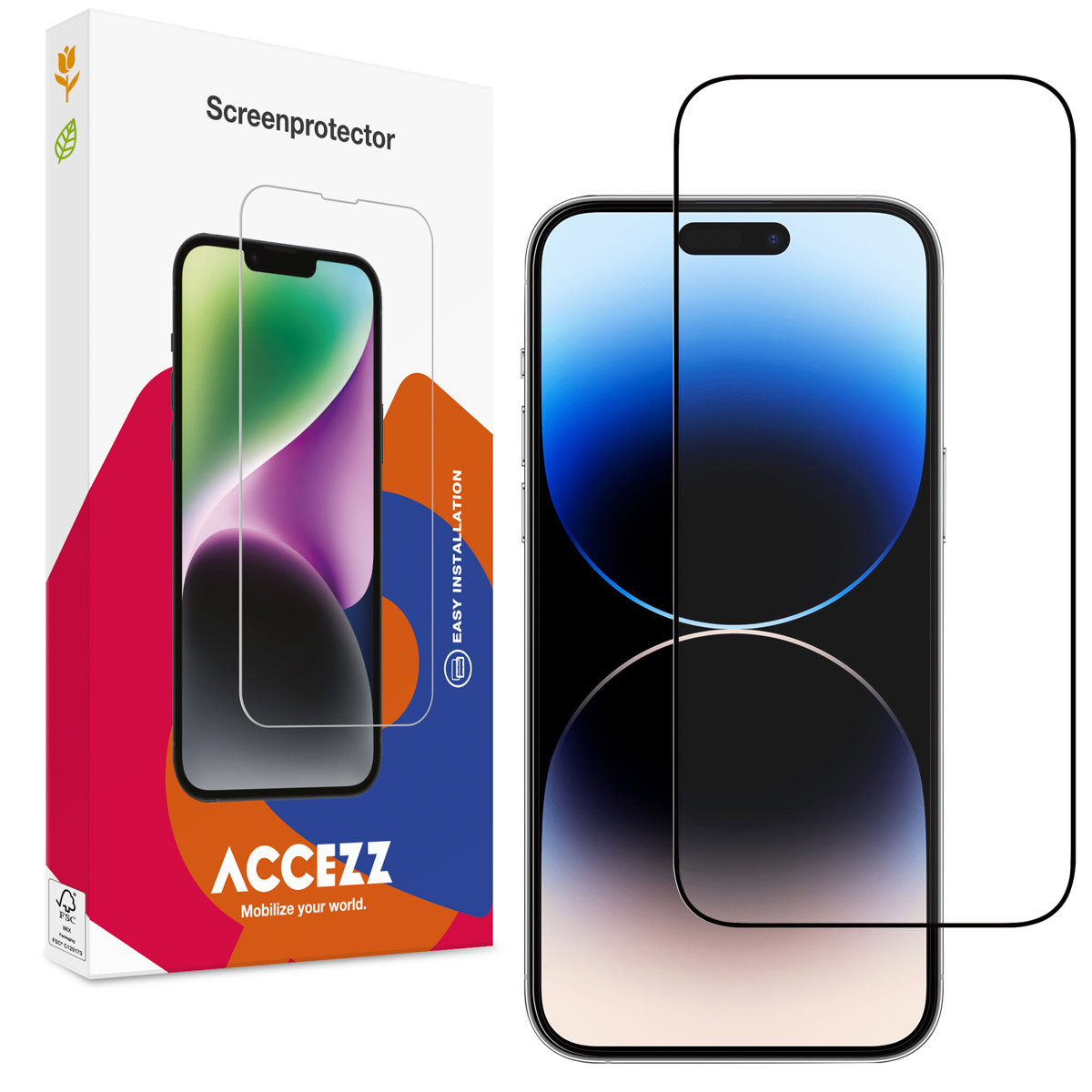 Accezz Gehard Glas Full Cover Screenprotector Apple iPhone 15 Pro - Afbeelding 10