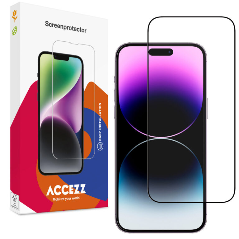 Accezz Gehard Glas Full Cover Screenprotector Apple iPhone 15 Pro Max - Afbeelding 10