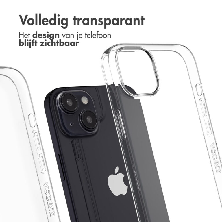 Accezz 100% Recycled Clear Backcover Apple iPhone 15 Plus - Transparant - Afbeelding 10