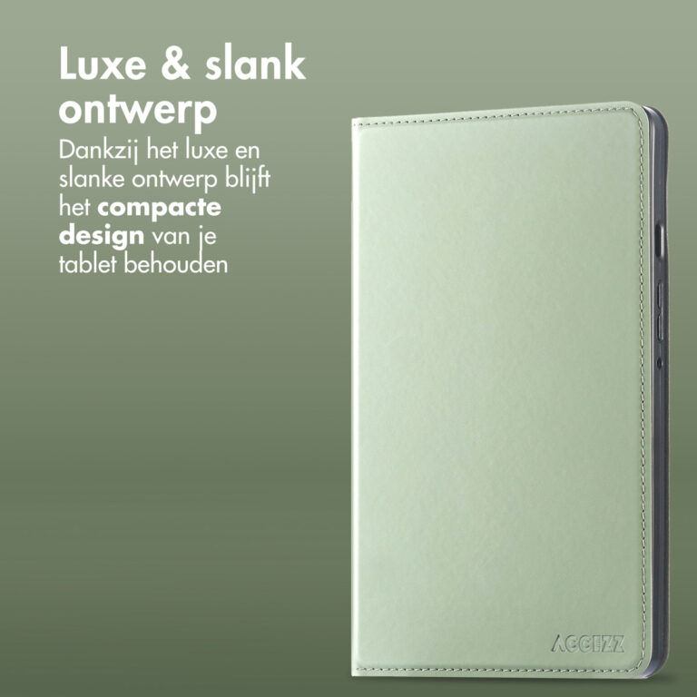 Accezz Classic Tablet Case Samsung Galaxy Tab A9 8.7 inch - Groen - Afbeelding 8