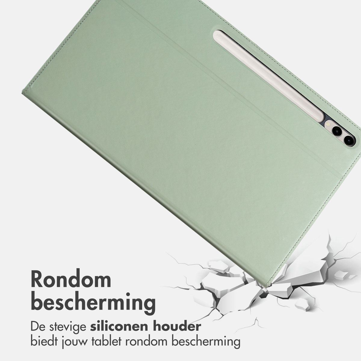 Accezz Classic Tablet Case Samsung Galaxy Tab S10 Ultra / Tab S9 Ultra - Groen - Afbeelding 7