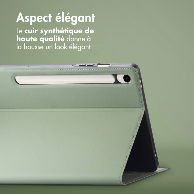 Accezz Classic Tablet Case Samsung Galaxy Tab S10 Ultra / Tab S9 Ultra - Groen - Afbeelding 10