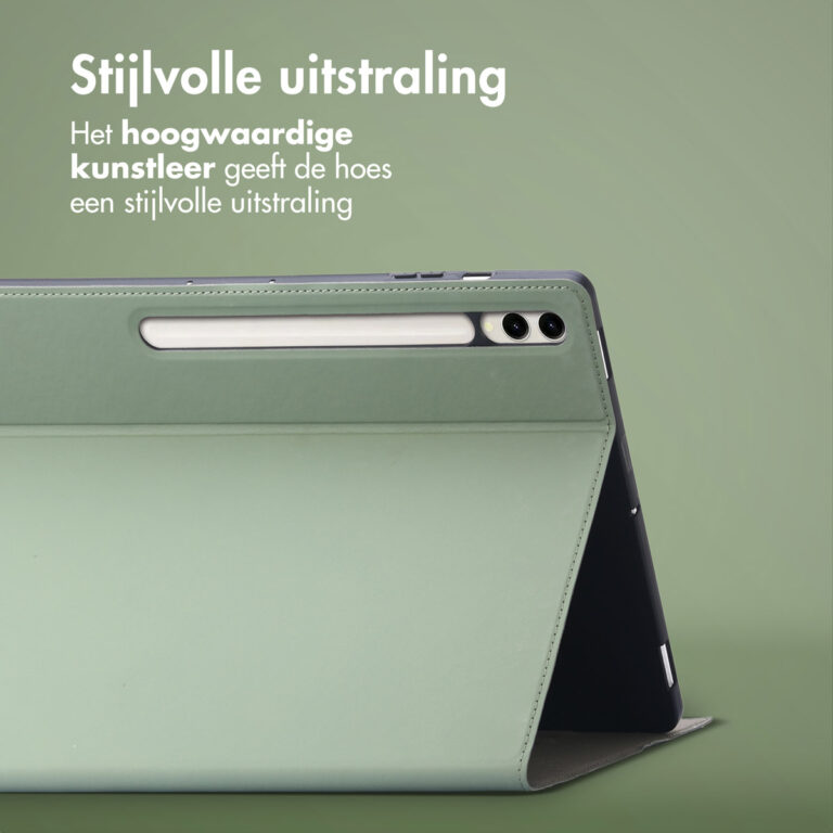 Accezz Classic Tablet Case Samsung Galaxy Tab S10 Plus / Tab S9 Plus / Tab S9 Plus FE - Groen - Afbeelding 6