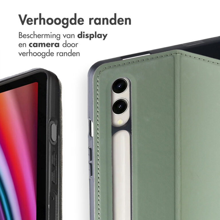Accezz Classic Tablet Case Samsung Galaxy Tab S10 Plus / Tab S9 Plus / Tab S9 Plus FE - Groen - Afbeelding 5