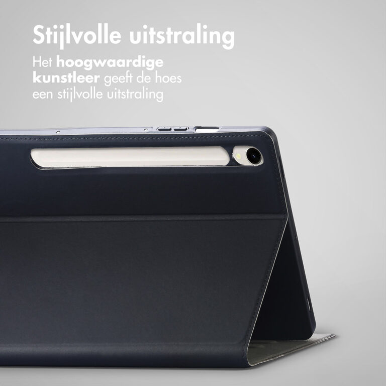 Accezz Classic Tablet Case Samsung Galaxy Tab S10 Ultra / Tab S9 Ultra - Zwart - Afbeelding 6