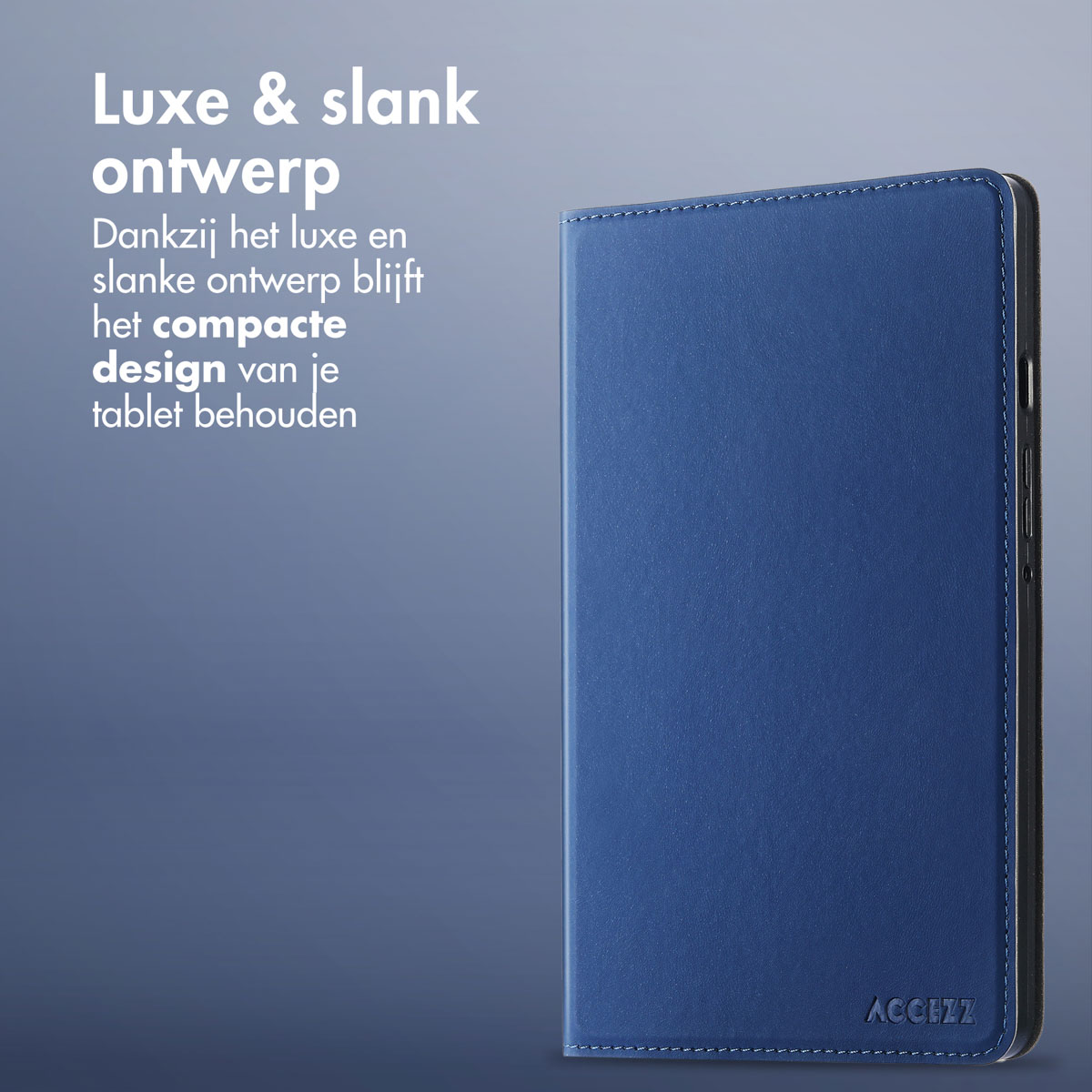 Accezz Classic Tablet Case Samsung Galaxy Tab S10 Ultra / Tab S9 Ultra - Donkerblauw - Afbeelding 5
