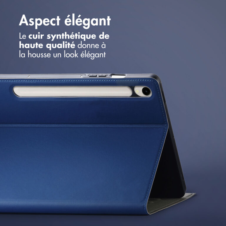 Accezz Classic Tablet Case Samsung Galaxy Tab S10 Ultra / Tab S9 Ultra - Donkerblauw - Afbeelding 7