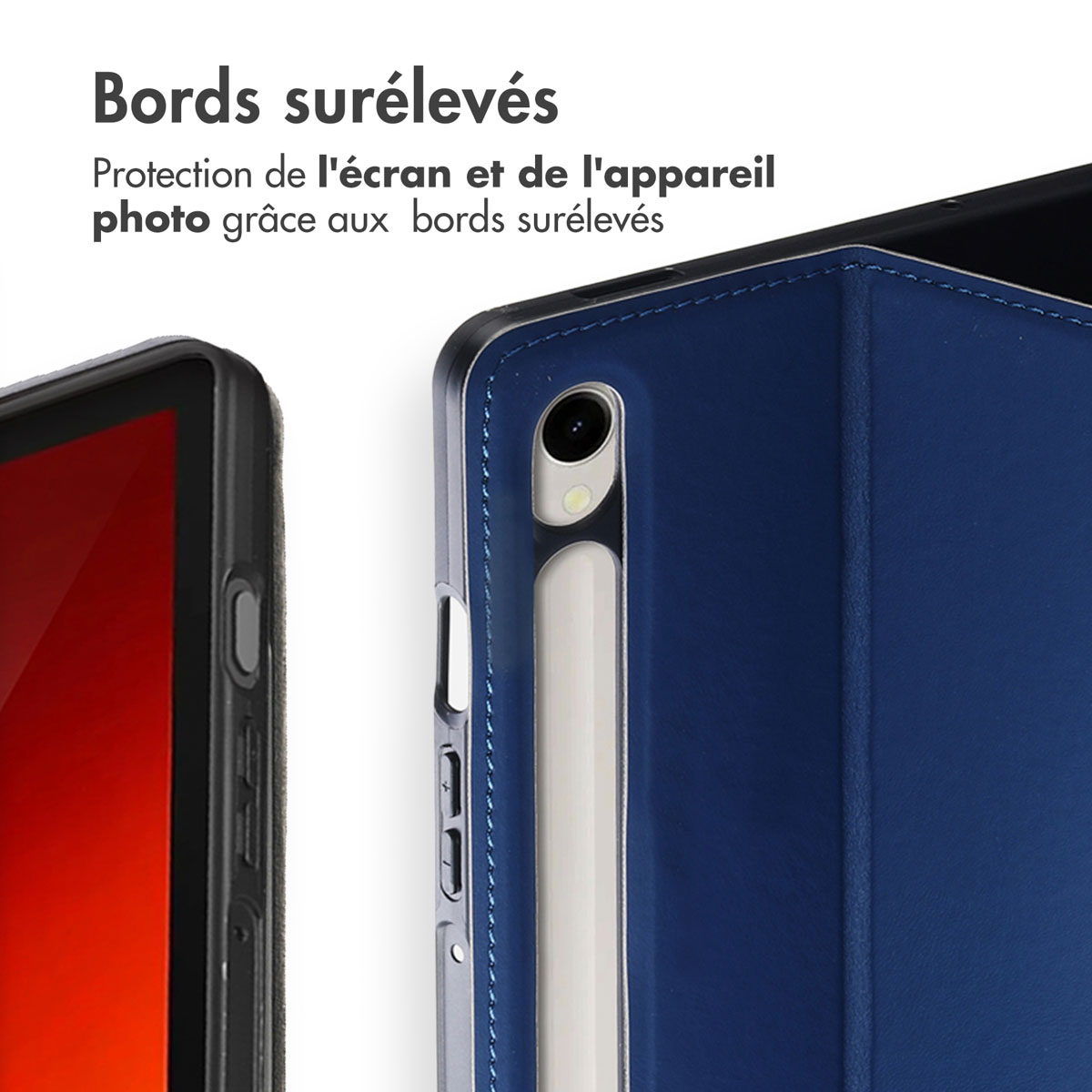 Accezz Classic Tablet Case Samsung Galaxy Tab S10 Ultra / Tab S9 Ultra - Donkerblauw - Afbeelding 6