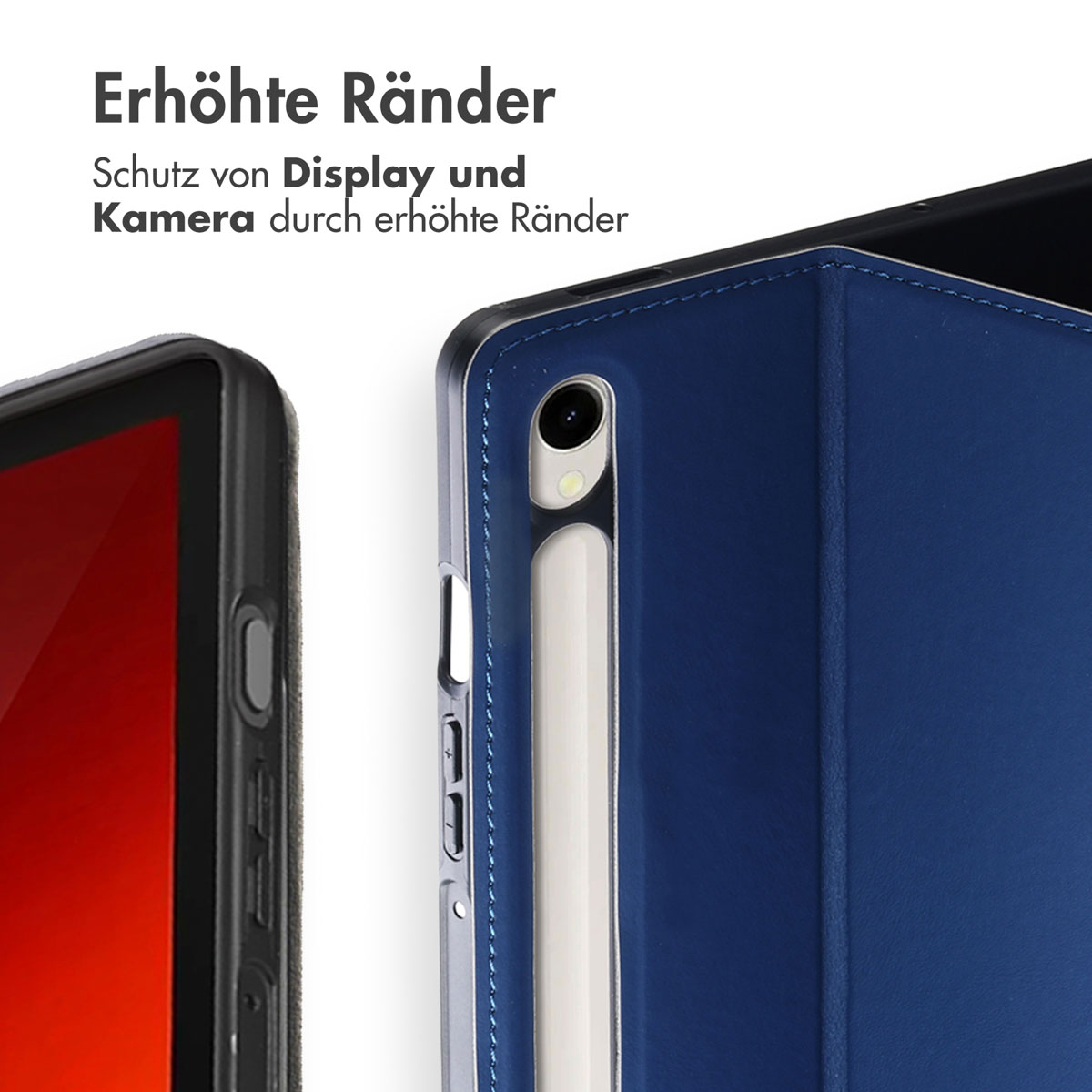 Accezz Classic Tablet Case Samsung Galaxy Tab S10 Lite / S9 11.0 inch / Tab S10 FE / S9 FE 10.9 inch - Donkerblauw - Afbeelding 10