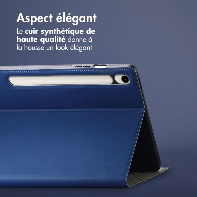 Accezz Classic Tablet Case Samsung Galaxy Tab S9 11.0 inch / Tab S10 FE / S9 FE 10.9 inch - Donkerblauw - Afbeelding 10