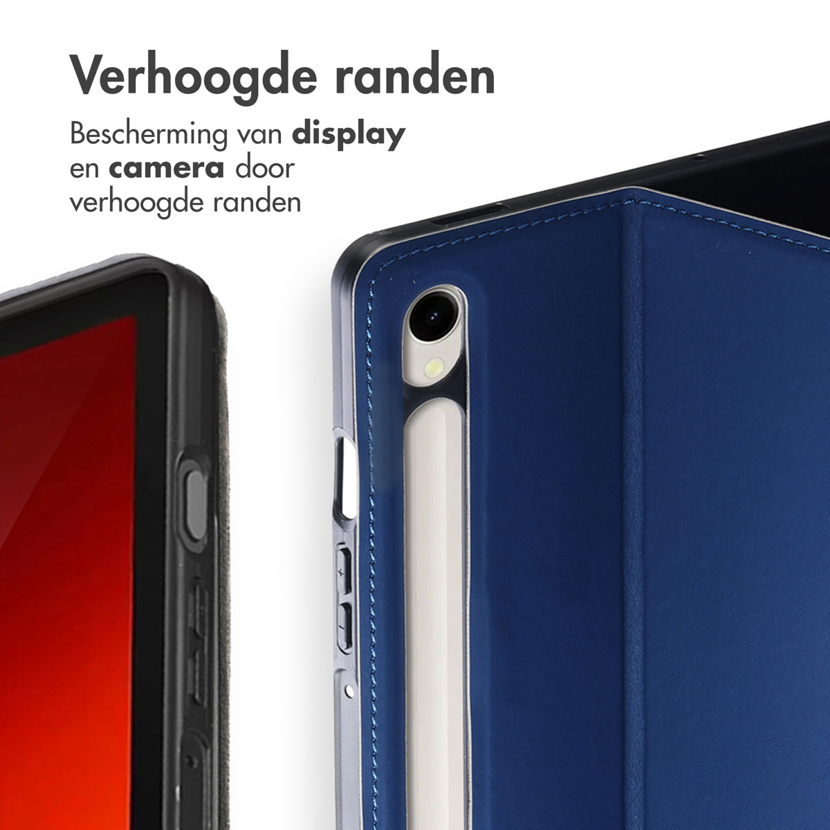 Accezz Classic Tablet Case Samsung Galaxy Tab S10 Lite / S9 11.0 inch / Tab S10 FE / S9 FE 10.9 inch - Donkerblauw - Afbeelding 6