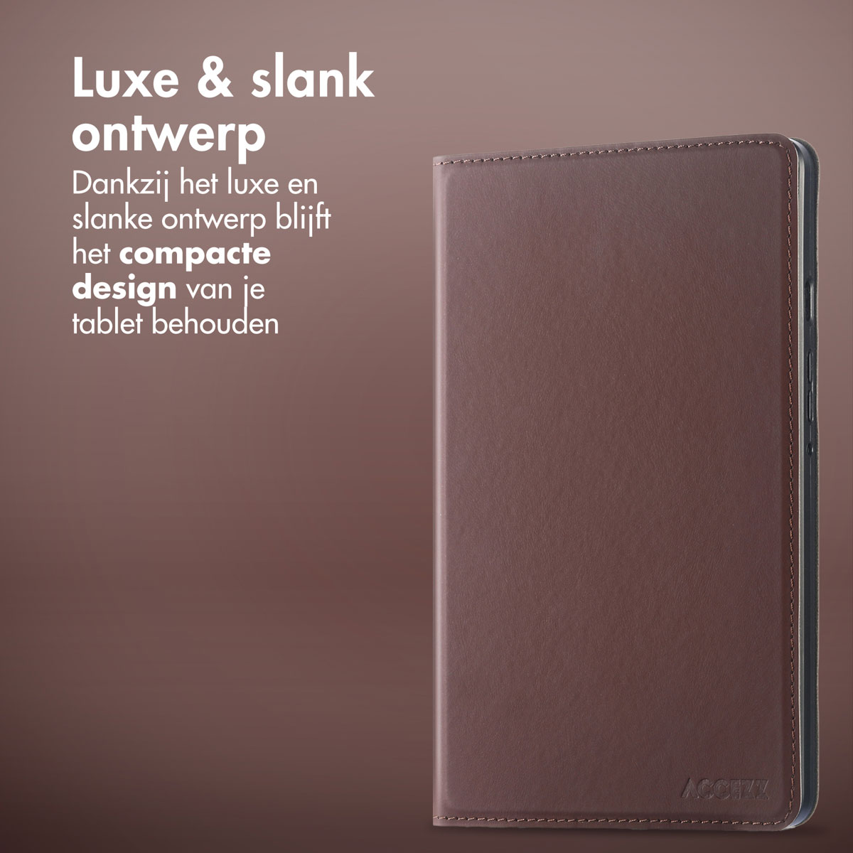 Accezz Classic Tablet Case Samsung Galaxy Tab S10 Lite / S9 11.0 inch / Tab S10 FE / S9 FE 10.9 inch - Bruin - Afbeelding 7