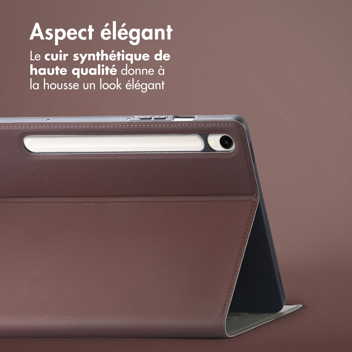 Accezz Classic Tablet Case Samsung Galaxy Tab S10 Lite / S9 11.0 inch / Tab S10 FE / S9 FE 10.9 inch - Bruin - Afbeelding 6