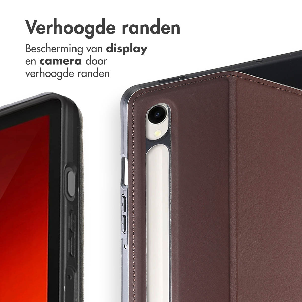 Accezz Classic Tablet Case Samsung Galaxy Tab S10 Lite / S9 11.0 inch / Tab S10 FE / S9 FE 10.9 inch - Bruin - Afbeelding 5