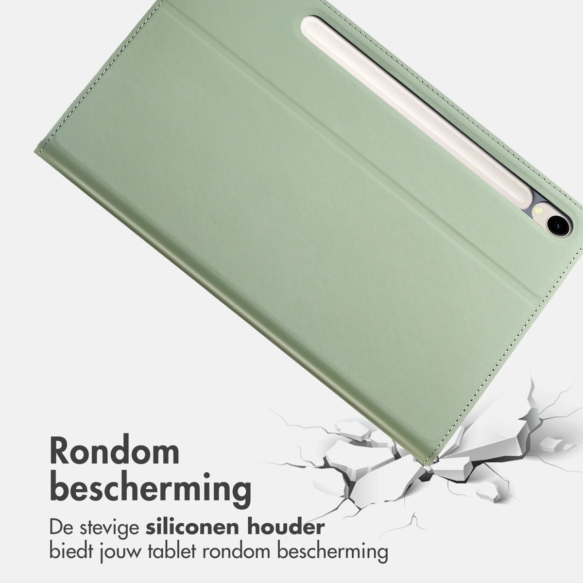 Accezz Classic Tablet Case Samsung Galaxy Tab S10 Lite / S9 11.0 inch / Tab S10 FE / S9 FE 10.9 inch - Groen - Afbeelding 7