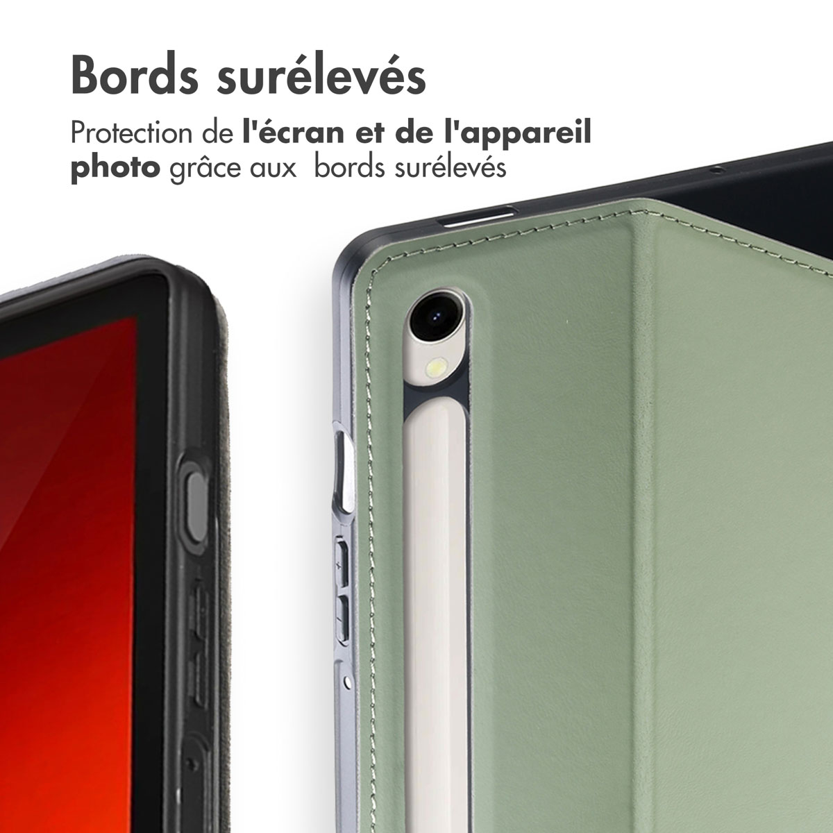 Accezz Classic Tablet Case Samsung Galaxy Tab S10 Lite / S9 11.0 inch / Tab S10 FE / S9 FE 10.9 inch - Groen - Afbeelding 10