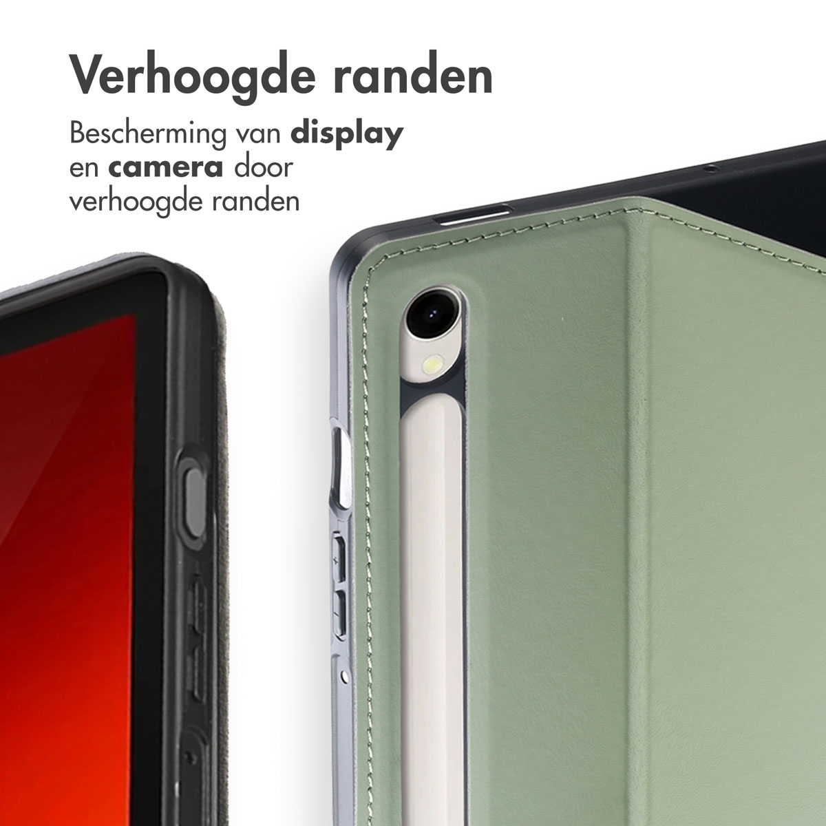 Accezz Classic Tablet Case Samsung Galaxy Tab S10 Lite / S9 11.0 inch / Tab S10 FE / S9 FE 10.9 inch - Groen - Afbeelding 5