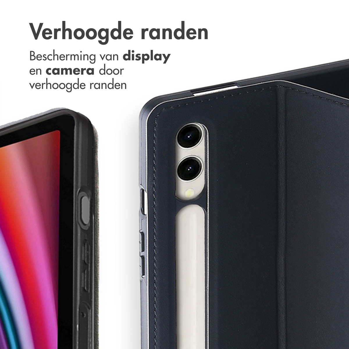 Accezz Classic Tablet Case Samsung Galaxy Tab S10 Plus / Tab S9 FE Plus / Tab S9 Plus - Zwart - Afbeelding 9