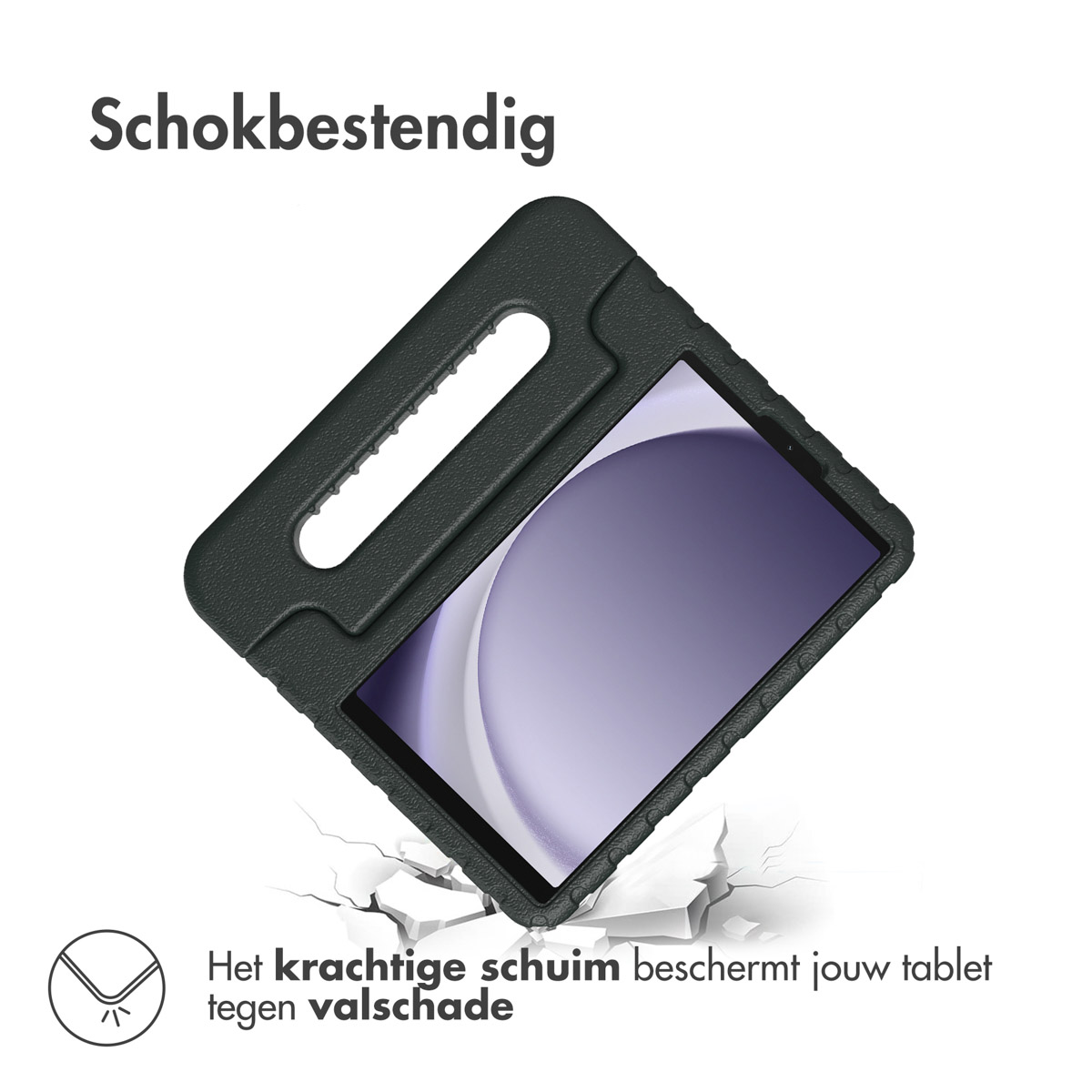 Accezz Kidsproof Backcover met handvat Samsung Galaxy Tab A11 / A9 8.7 inch - Zwart - Afbeelding 6