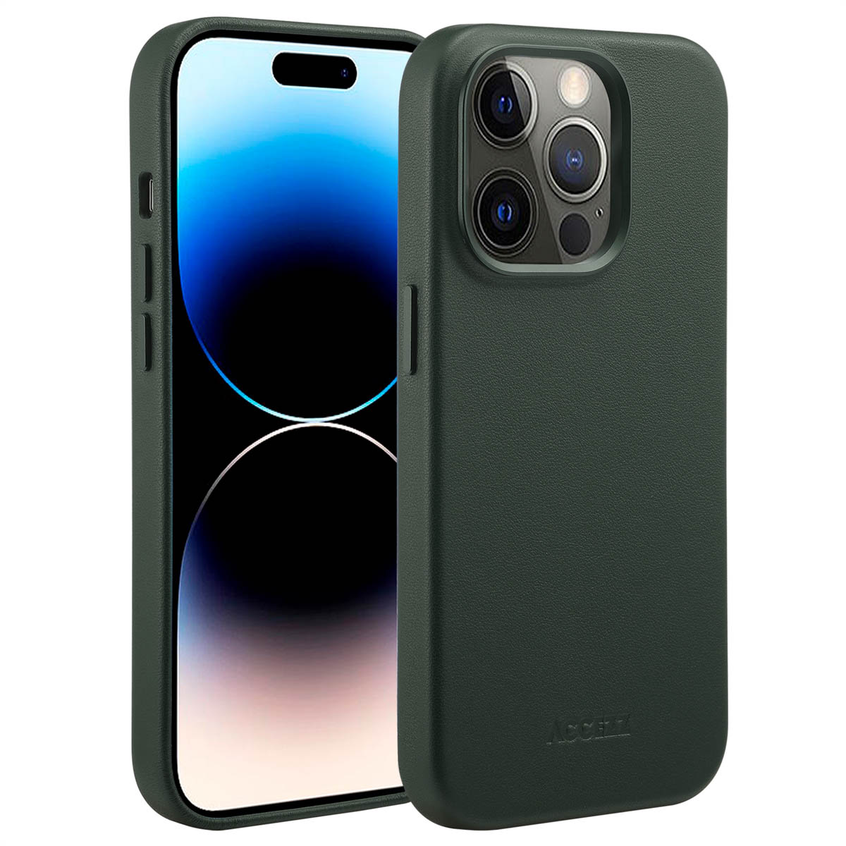 Accezz MagSafe Leather Backcover Apple iPhone 14 Pro – Cedar Green