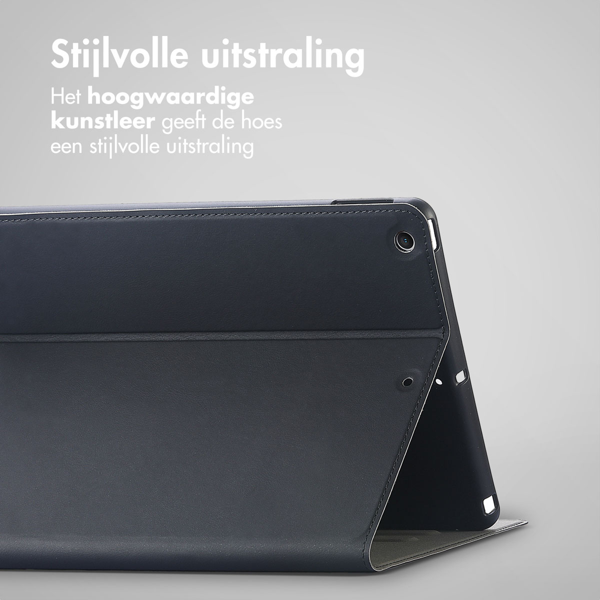 Accezz Classic Tablet Case Apple iPad 9 (2021) 10.2 inch / iPad 8 (2020) 10.2 inch / iPad 7 (2019) 10.2 inch - Zwart - Afbeelding 6