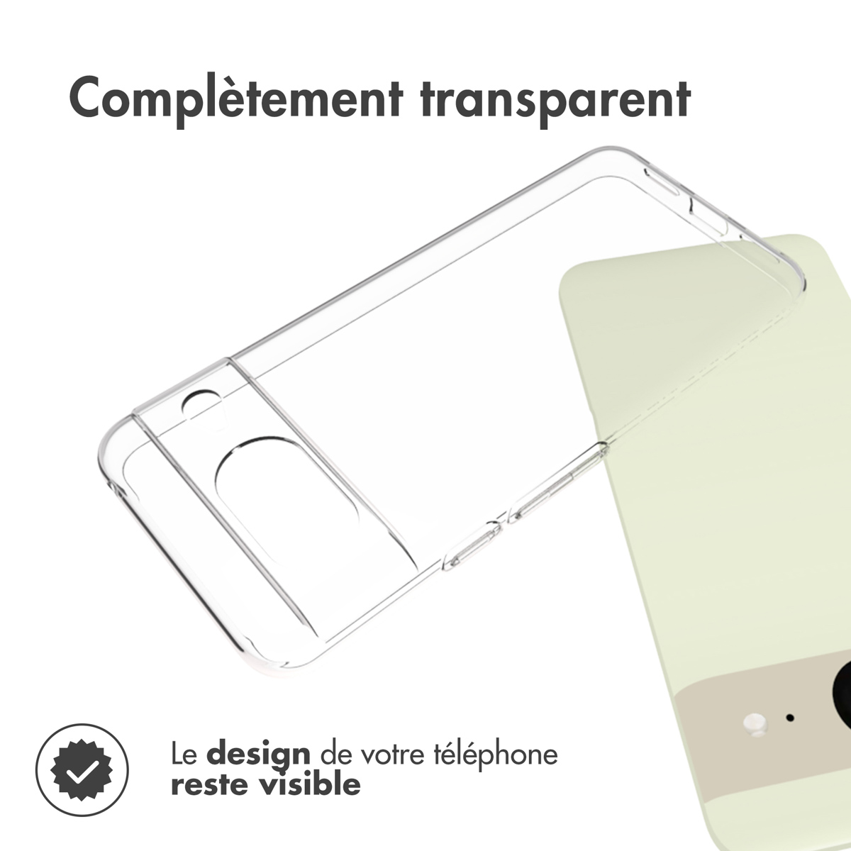 Accezz Clear Backcover Google Pixel 8 - Transparant - Afbeelding 6
