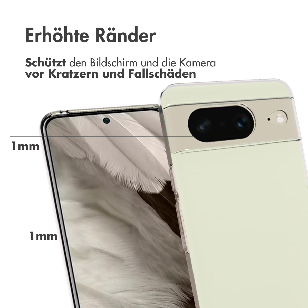 Accezz Clear Backcover Google Pixel 8 - Transparant - Afbeelding 9