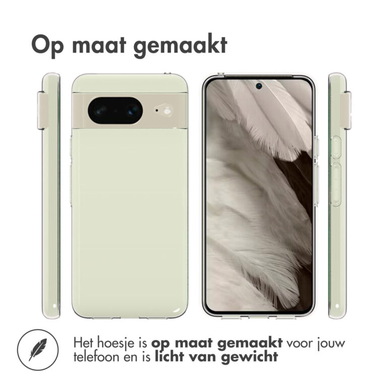 Accezz Clear Backcover Google Pixel 8 - Transparant - Afbeelding 3