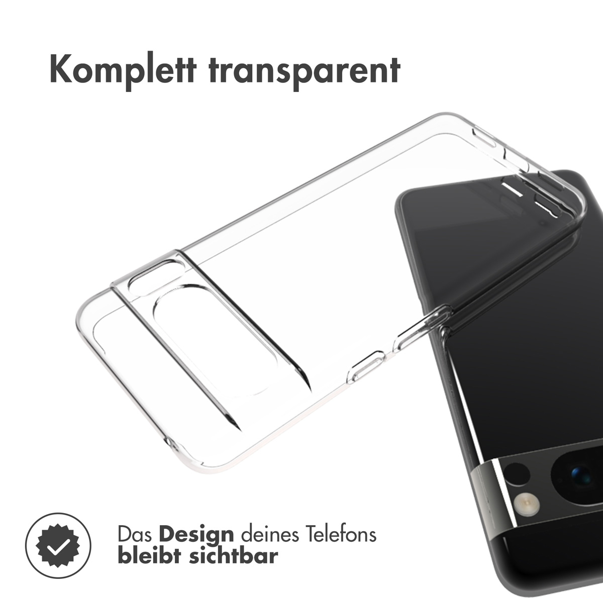 Accezz Clear Backcover Google Pixel 8 Pro - Transparant - Afbeelding 5